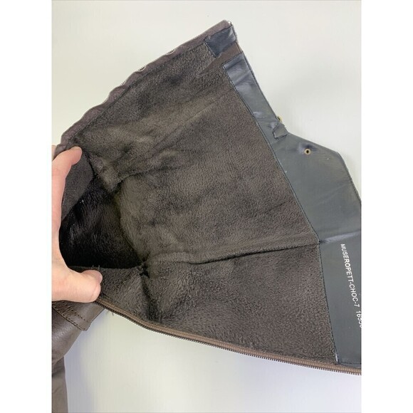 Patrizia Spring Step Museropett Boot Tall Brown Faux Leather Faux Fur Lined 7 - Picture 13 of 14